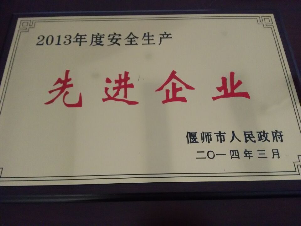 2013年先進(jìn)企業(yè)